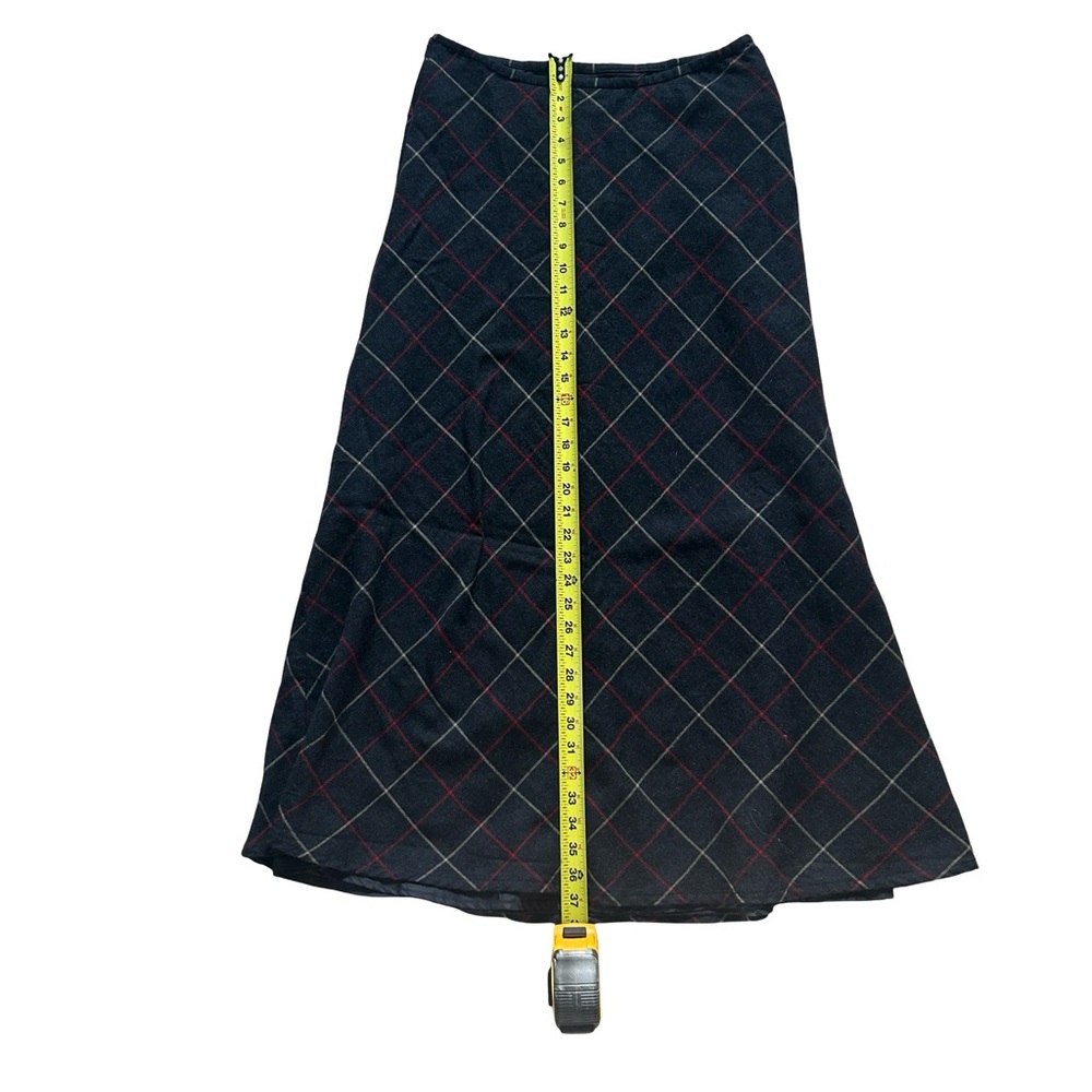 Liz Claiborne Black and Red Plaid Maxi Skirt - Picture 10 of 10